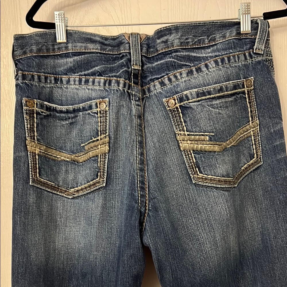 Ariat Blue Straight Jeans Classic Denim Style - Picture 8 of 9